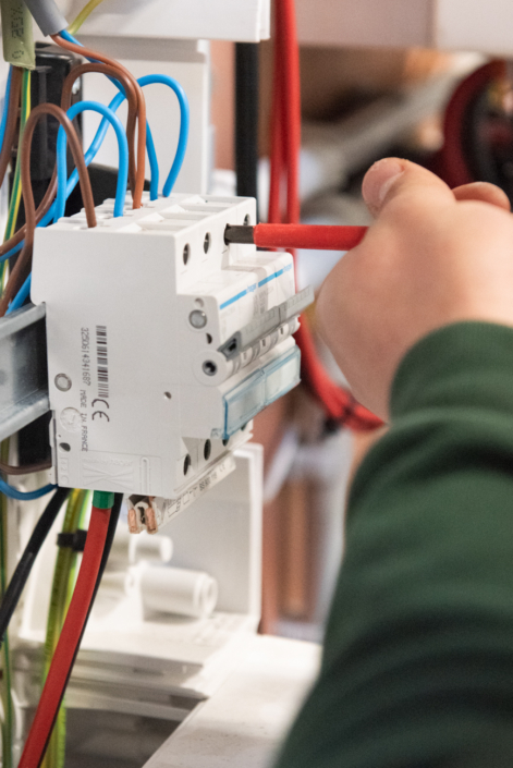 oplossing voor zonnepanelen Aanpassingen aan een elektriciteitskast